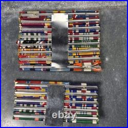 Lot 160+ rubans Barrettes militaires US, WWII Corée Vietnam. Militaria Insigne
