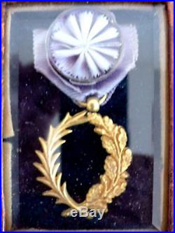 Lot 2 Medailles Palme Academique Republique Francaise 1870 (e52)