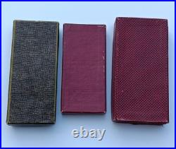 Lot 3 Médailles Belges WWI WWII Ordre Croix Guerre Victoire 1940 1945 Boîtes