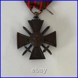 Lot 3 médailles militaires Croix de Guerre 1914-1918 avec palmes MX187