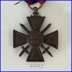 Lot 3 médailles militaires Croix de Guerre 1914-1918 avec palmes MX187