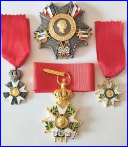 Lot 4 Légions d'honneur 1er Empire dont Grand Croix Premier Consul REPRODUCTION