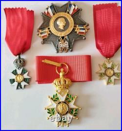 Lot 4 Légions d'honneur 1er Empire dont Grand Croix Premier Consul REPRODUCTION