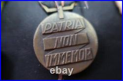 Lot 4 médailles d'un compagnon de la libération WW2 Pas casque allemand