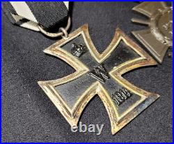 Lot Croix de Fer 1914 Empire Allemand poinçon KAG WW1 German Iron Cross Medals