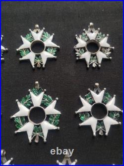 Lot De 10 Légion d'Honneur Second Empire Et Monarchie De Juillet Étoiles Argent