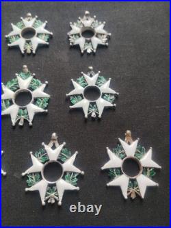 Lot De 10 Légion d'Honneur Second Empire Et Monarchie De Juillet Étoiles Argent