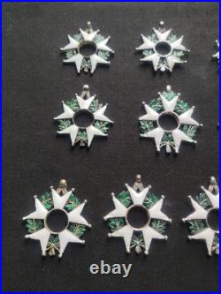 Lot De 10 Légion d'Honneur Second Empire Et Monarchie De Juillet Étoiles Argent