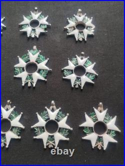 Lot De 10 Légion d'Honneur Second Empire Et Monarchie De Juillet Étoiles Argent
