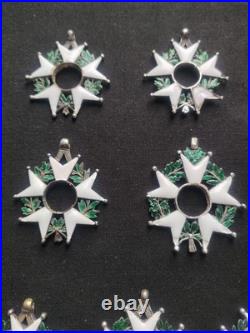 Lot De 10 Légion d'Honneur Second Empire Et Monarchie De Juillet Étoiles Argent