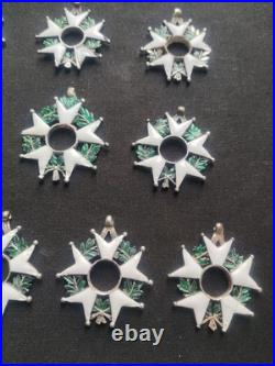 Lot De 10 Légion d'Honneur Second Empire Et Monarchie De Juillet Étoiles Argent