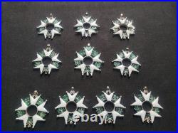Lot De 10 Légion d'Honneur Second Empire Et Monarchie De Juillet Étoiles Argent
