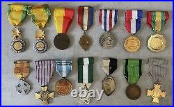 Lot De 14 Medailles Militaires Et Civiles