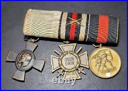 Lot De 3 Médailles WW2 Avec Ruban