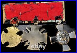 Lot De 3 Médailles WW2 Avec Ruban