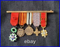Lot Légion d'Honneur Dunkerque Gembloux Combattant 1939 1945 WW2 French Medals