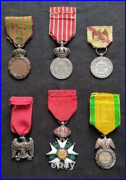 Lot Médailles Empire Napoléon Légion D'honneur Débris Mexique Cent Gardes MM Sh