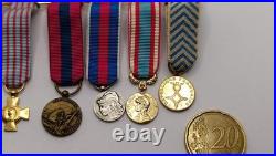 Lot Miniatures Médailles Ordres Français Mini Réductions Military Lapel Medals