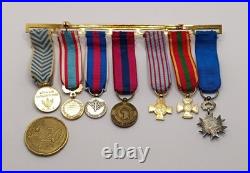 Lot Miniatures Médailles Ordres Français Mini Réductions Military Lapel Medals