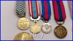 Lot Miniatures Médailles Ordres Français Mini Réductions Military Lapel Medals