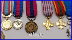 Lot Miniatures Médailles Ordres Français Mini Réductions Military Lapel Medals