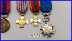 Lot Miniatures Médailles Ordres Français Mini Réductions Military Lapel Medals