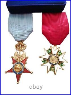 Lot Ordre de la Réunion 1811 + Ordre des 2 Sicile + légion d'honneur 1804