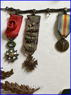 Lot Reduction Medailles Militaire 14/18 @ Verdun / Legion D'honneur La Marne Etc