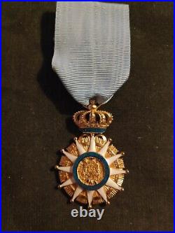 Lot comprenant Ordre de la Réunion 1811 + Ordre des 2 Sicile + légion d'honneur