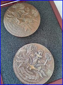 Lot de 2 Médailles de centenaire des troupes africaines 1857 1957