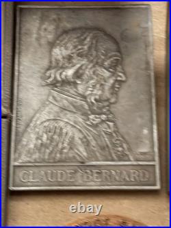 Lot de 5 médailles de vitrine et collection bronze, cuivre, étain superbes