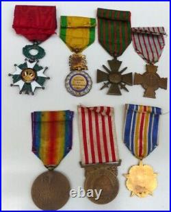 Lot de 7 médailles françaises époque 1ère guerre mondiale