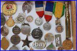 Lot de médailles divers Militaire, publicitaire, religieuses, médailles argent