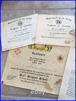 Lot grouping us medals bronze star vietnam certificate document attribué named