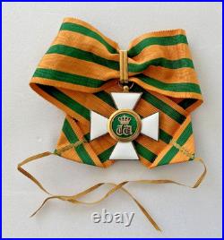 Luxembourg commandeur de l'ordre de la couronne de chêne, cravate 52mm