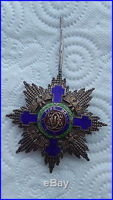 Médaille décoration Roumanie argent Ordre de l'étoile, Joseph Resch années 30