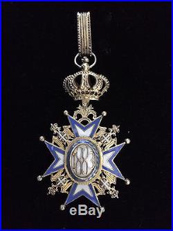 Médaille officier Commandeur Ordre Royal Saint SAVA Serbie serbe 19e 20e vermeil