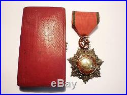 Médaille ordre du MEDJIDIE Turquie Second Empire Napoléon argent et or 19ème