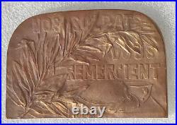 MEDAILLE 1914-1918 CANTINE MILITAIRE PLM 1915-1919 nos soldats vous remercient