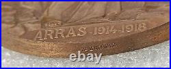 MEDAILLE ARRAS GUERRE DE 1914-1918 diamètre 68mm graveur Louis Desvignes