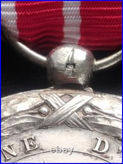 MÉDAILLE CAMPAGNE D'ITALIE 1859 NAPOLÉON III 2nd EMPIRE, REVERS BOMBÉ, SUPERBE