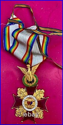 MÉDAILLE CROIX DE COMMANDEUR DE L'ORDRE DU MERITE SANITAIRE modèle rare