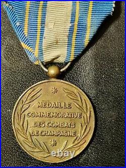 MEDAILLE Commémorative des Combats de Champagne dit de NAVARIN POILU 14 18 WW1