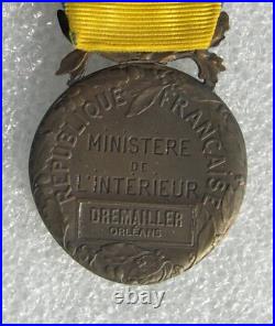 MEDAILLE D'HONNEUR DE L'OCTROI ORLEANS attribution en relief ECHELON BRONZE