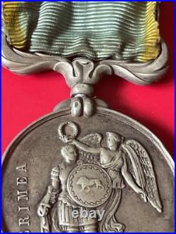 MEDAILLE DE CRIMEE SIGNEE E. F. Fabrication Française Agrafe Sébastopol