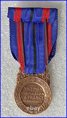 MEDAILLE DES VICTIMES DE L'INVASION guerre 1914 1918