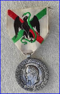 MEDAILLE EXPEDITION DU MEXIQUE campagne Second Empire 1862-1863 NAPOLEON III