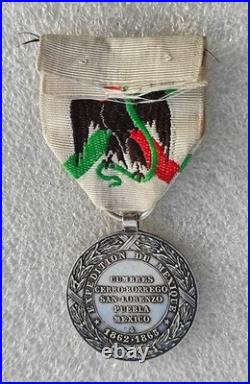 MEDAILLE EXPEDITION DU MEXIQUE campagne Second Empire 1862-1863 NAPOLEON III