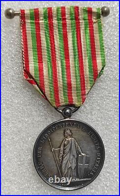 MEDAILLE INDEPENDANCE ITALIE signée FALOT guerre per indipendenza e unita ITALIA