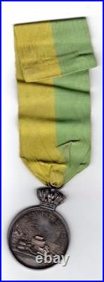 MEDAILLE MEDAL DE RECOMPENSE SUEDE SWEDEN OSCAR II 24,12 Gr Argent SILVER